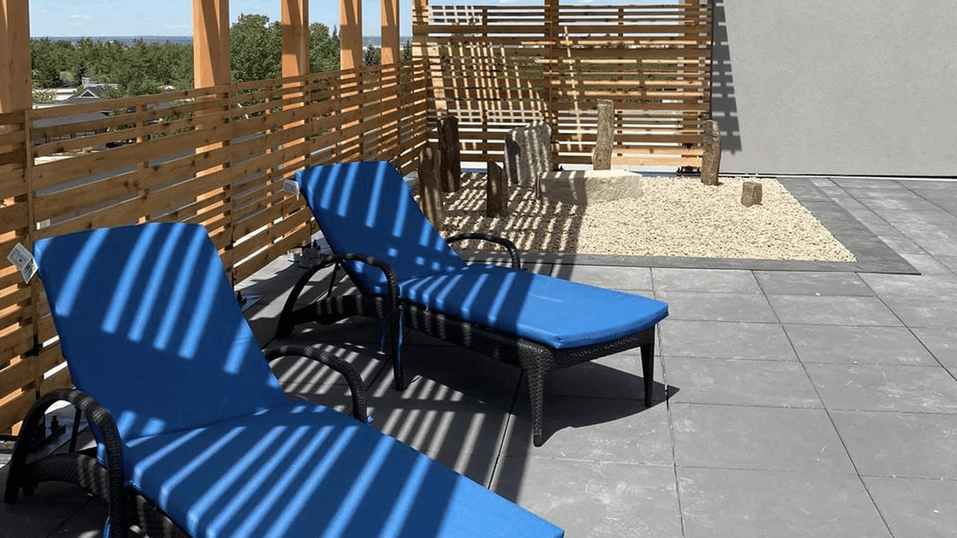Comfortable patio for the senior citizens at Aster Gardens