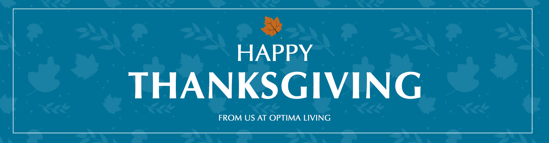 Optima Living Thanksgiving banner