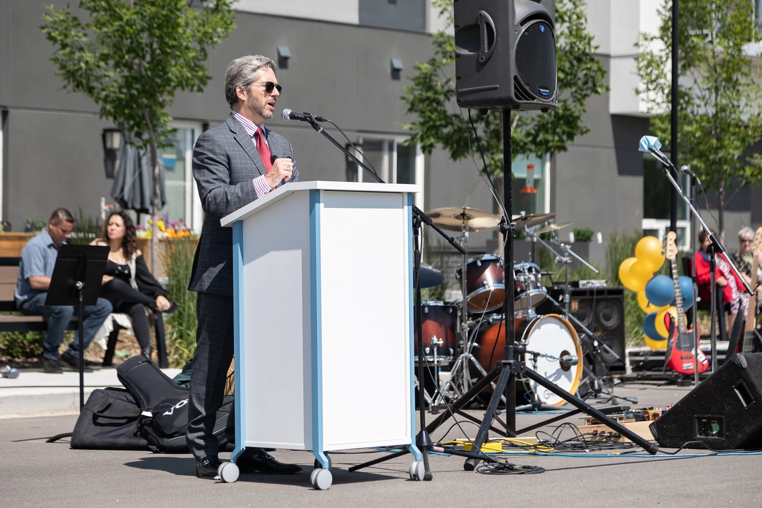 Speaker on a event