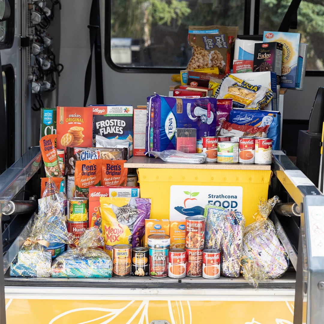 Stuff the bus event for food donations