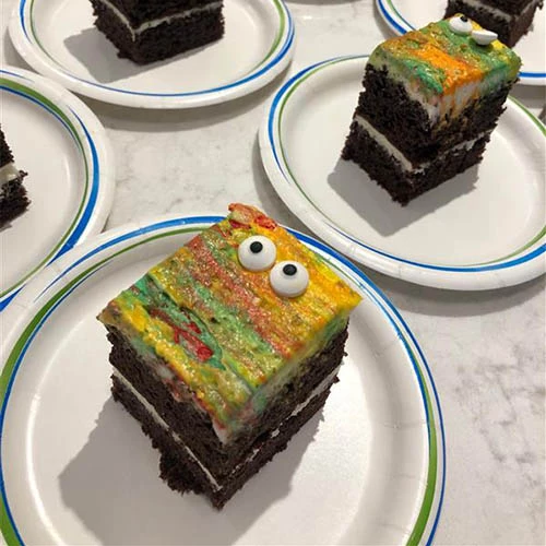Chocolate cake on Halloween event