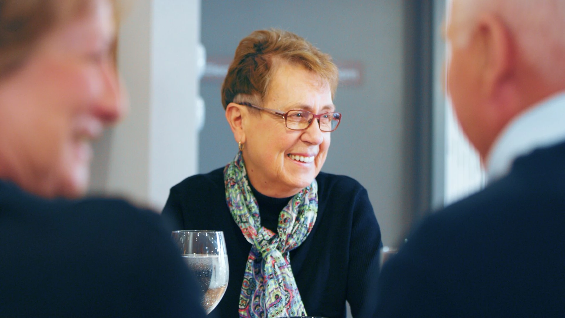 A happy community of Aster Gardens while drinking